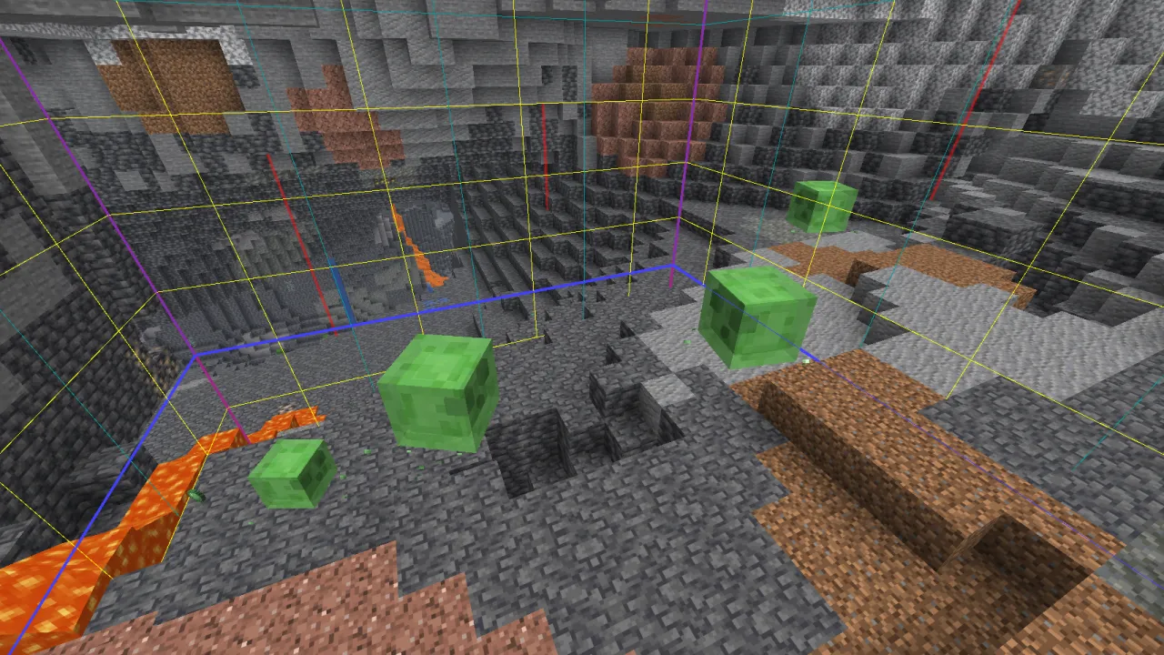 Spectator mode perspective of a 16x16 cleared chunk room with fence boundaries at Y=10