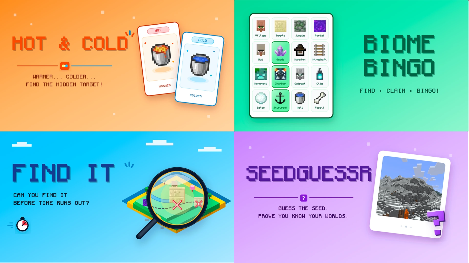 Wir stellen vor: Seed Games: Verwandeln Sie Minecraft-Samen in Herausforderungen