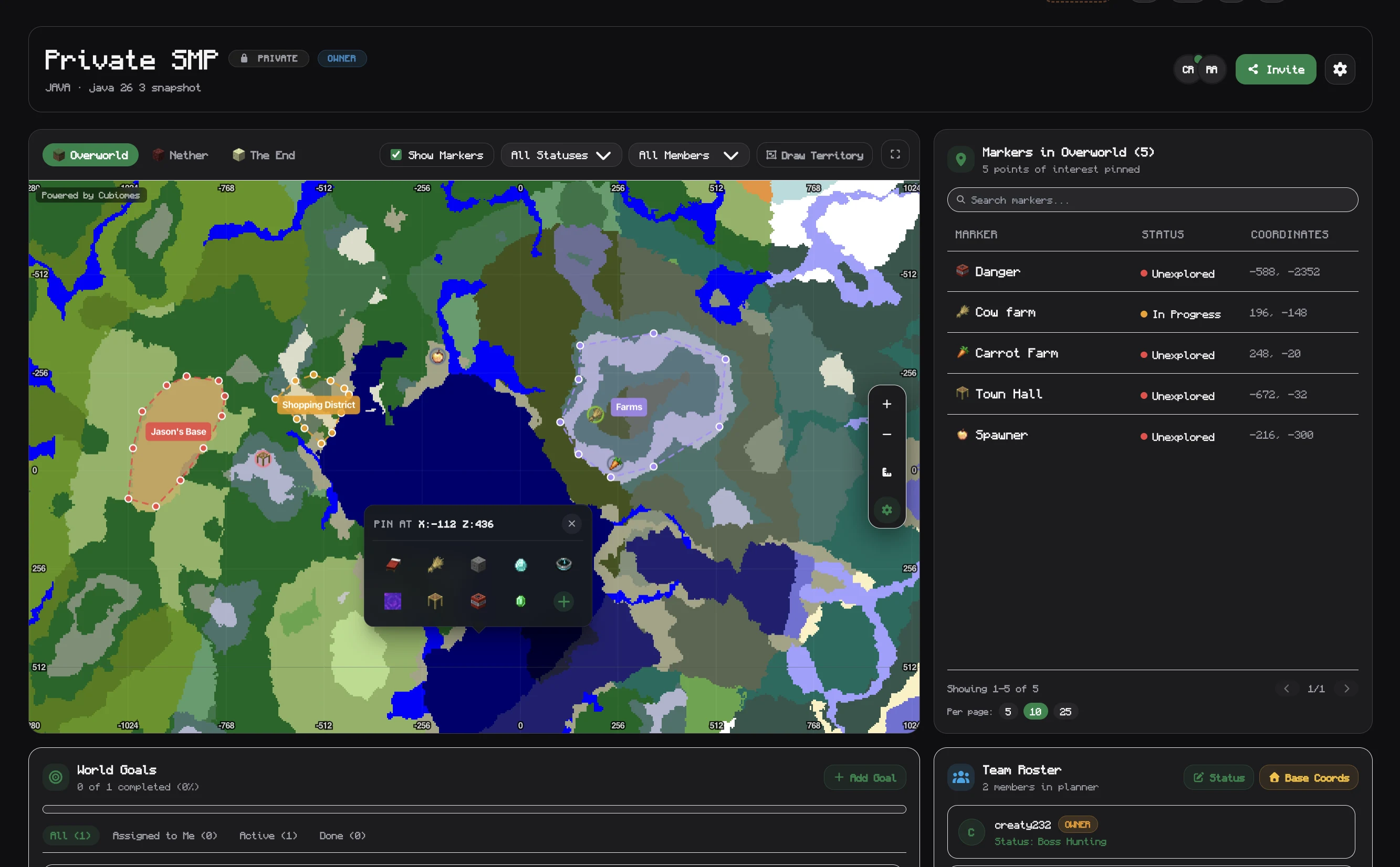 Planners vorgestellt: Plant euren SMP, Realm und eure Welt gemeinsam